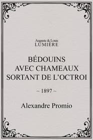 Bédouins avec chameaux sortant de l’octroi