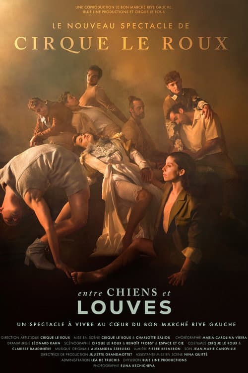 Entre chiens et louves par le Cirque Le Roux au Bon Marché Rive Gauche