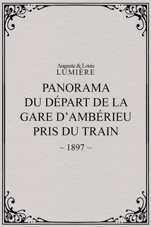 Panorama du départ de la gare d’Ambérieu pris du train (temps de neige)