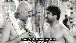 Restoring Faith in God - Thunaivan Tamil Movie Scene - A.V.M. Rajan