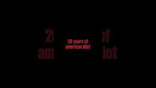 20 Years of American Idiot, the brand new documentary comes out October 25th.