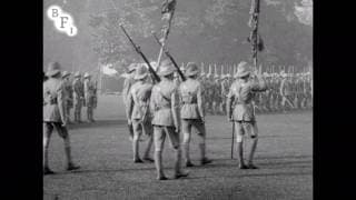 5th Calcutta Battalion: Presentation of Colours by H.E. The Viceroy (1917)
