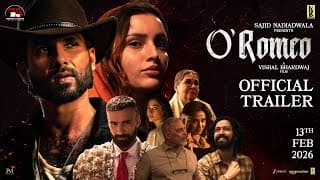 O'Romeo Official Trailer | Sajid N | Vishal B | Shahid K | Triptii D | Nana P | Avinash T | 13th Feb
