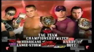 WWF No Mercy 2001 Matchcard