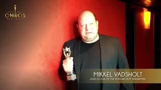 Mikkel Vadsholt (BAKERMAN) accepts his best actor award #filmfestival #bestactor #bakerman