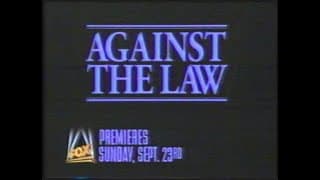 FOX Promo for "Against the Law" From 1990