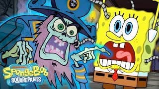 SpongeBob Gets HAUNTED By Ghost Pirates 👻🏴‍☠️ | Full Scene | SpongeBob