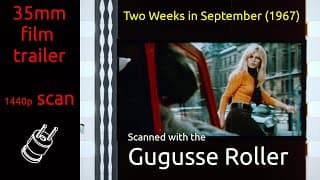Two Weeks in September (1967) 35mm film trailer, flat hard matte, 1440p