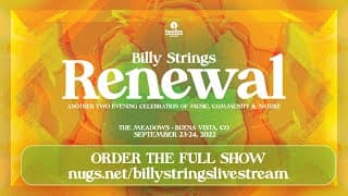Billy Strings Renewal Festival First Song Preview 9/24/22
