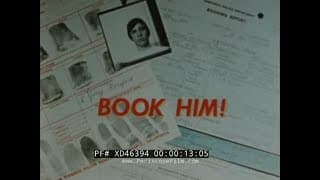 " BOOK HIM"  1960s SID DAVIS  ANTI-CRIME & JUVENILE DELINQUENCY SCARE FILM  XD46394