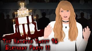 The Haunted Sweet 16 Birthday Party !! Animated Stories