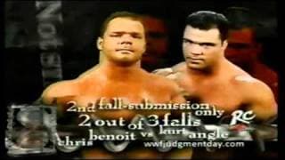 WWF Judgement Day 2001 Matchcard