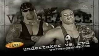 WWF Vengeance 2001 Matchcard
