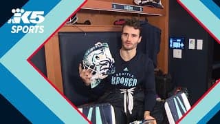Painted between the pipes: The artwork of the Kraken goaltenders