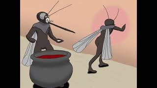 Two mosquitos talk about their cosmic horror, a human... (SWARM PART 1)