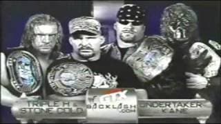WWF Backlash 2001 Matchcard