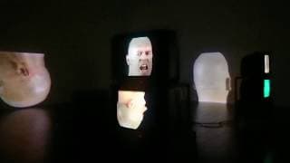 Bruce Nauman 'Anthro / Socio. Rinde Spinning' 1992