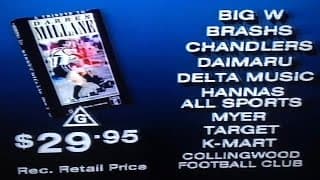 VHS promo AFL a tribute to Darren Millane 1992
