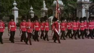 The change of the guard in front of the Buckingham Palace. (1979)