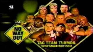 WWF No Way Out 2002 Matchcard
