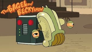 Evil Party Box Demonstration - Old Man Jenkinsbot's Workshop - The Bagel & Becky Show