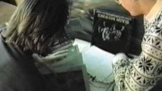 Mike Watt, Thurston Moore, and Kim Gordon busting up vinyl-Raymond Pettibon