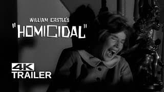HOMICIDAL Theatrical Trailer [1961] 4K Glenn Corbett, Joan Marshall