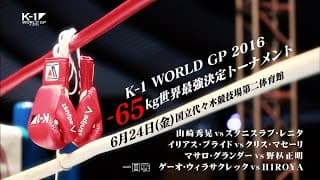 K-1-65kg世界最強決定トーナメントTV-CM2