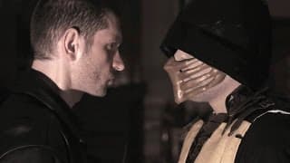 Kano (Damien Colletti) meets Scorpion, Kitana, Shang Tsung in Mortal Kombat: Fates Beginning Movie 🦂