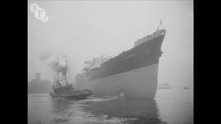 The Launch of the Punta Medanos at Wallsend (1950) | BFI National Archive