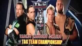 WWE TLC Tables Ladders & Chairs 2009 MatchCard