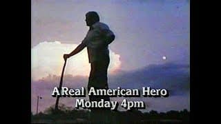 WOR Promo, "A Real American Hero" (with Announcer Goof)