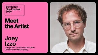 Meet the Artist 2026: Joey Izzo on “Going Sane: The Rise and Fall of the Center For Feeling Therapy”