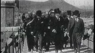 Presidente Taft y Presidente de Mexico Don Porfirio Diaz en la aduana de Ciudad Juárez